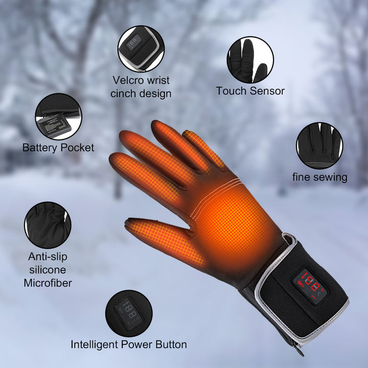 thin heated gloves