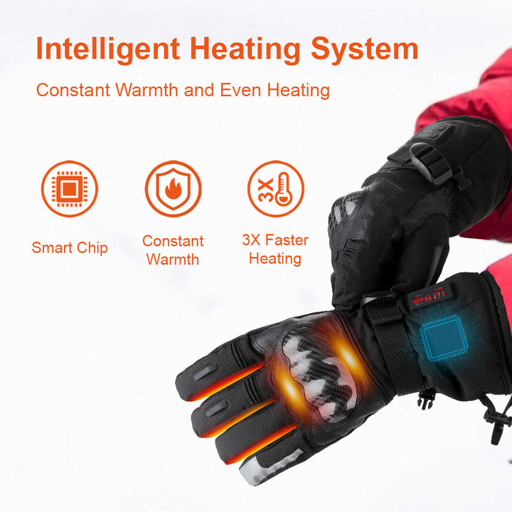 heated biker gloves